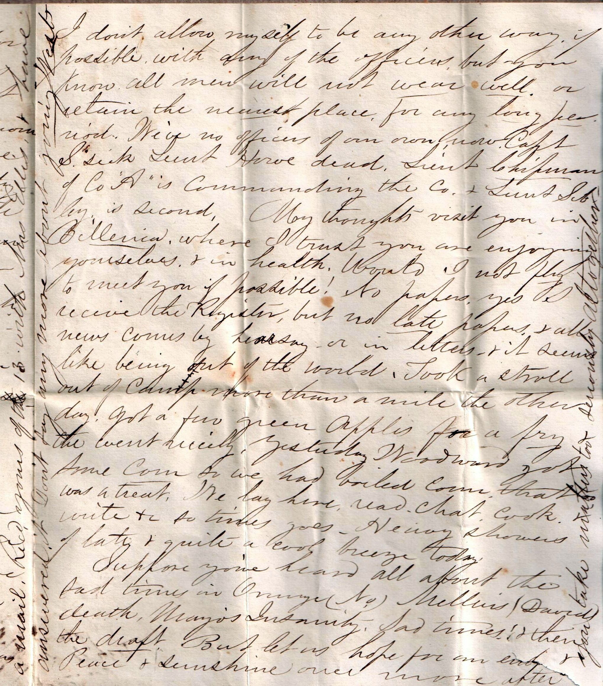 Jerome to Allie, July 30, 1863