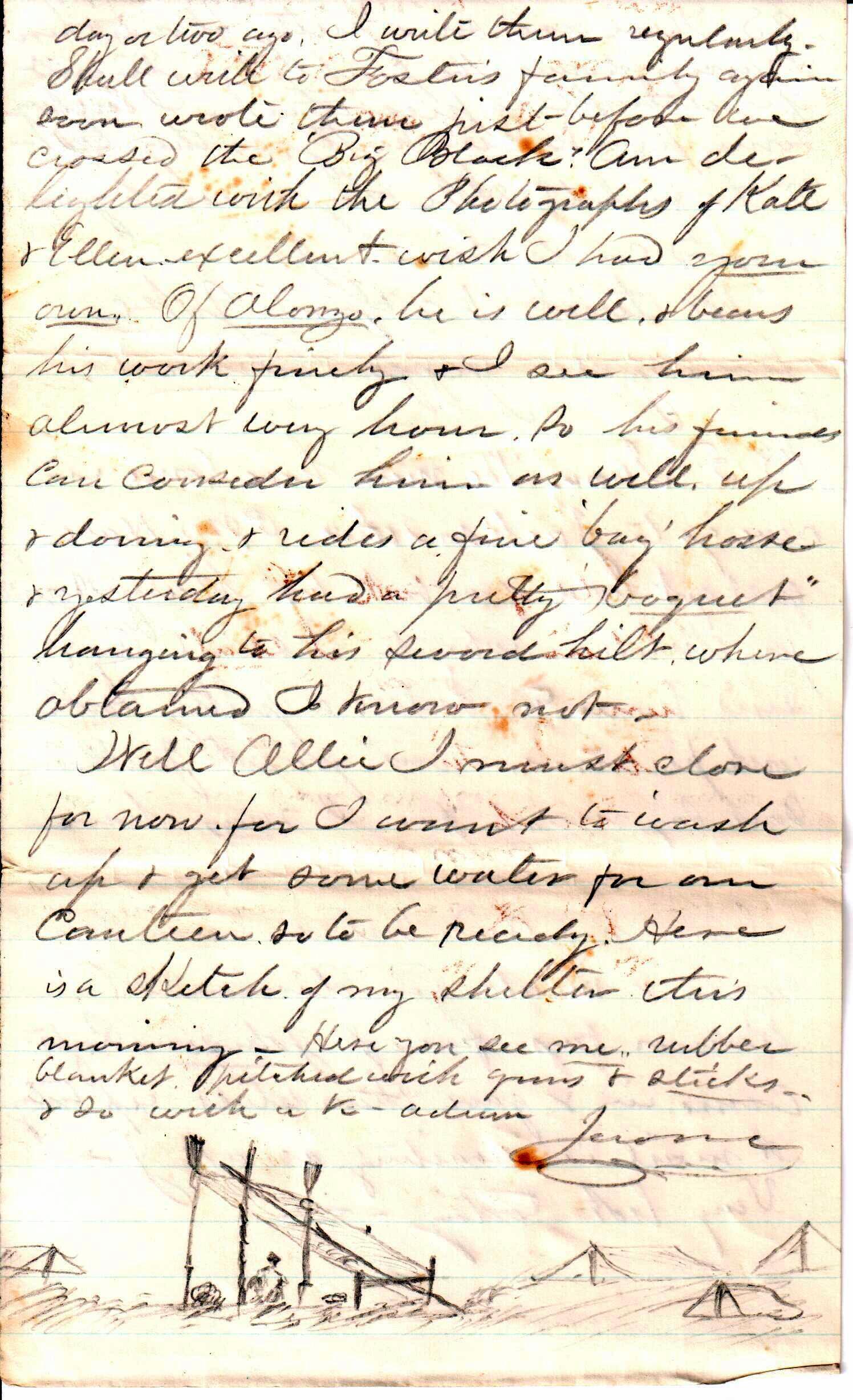 Jerome to Allie, July 19, 1863