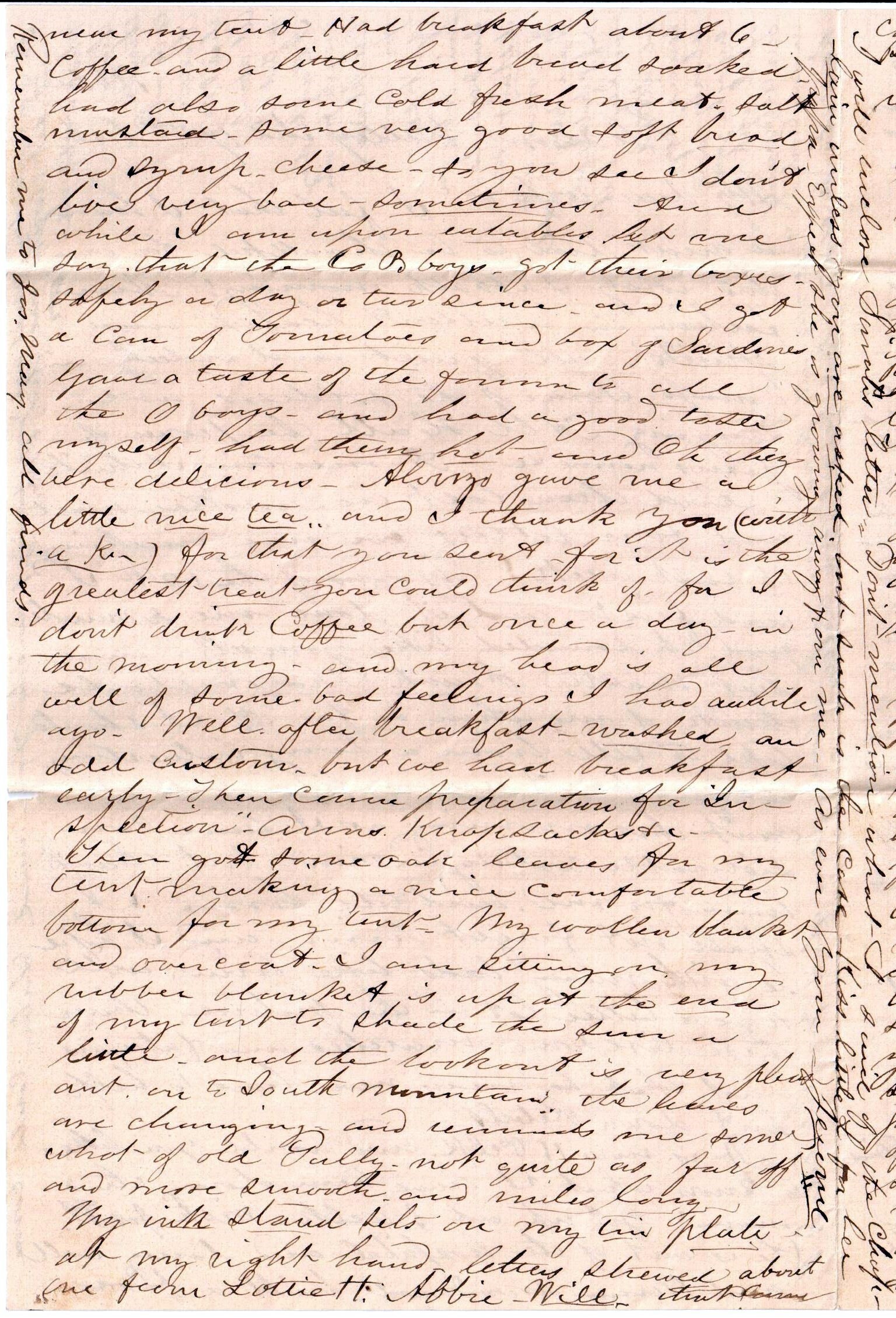 Jerome to Allie, October 19, 1862