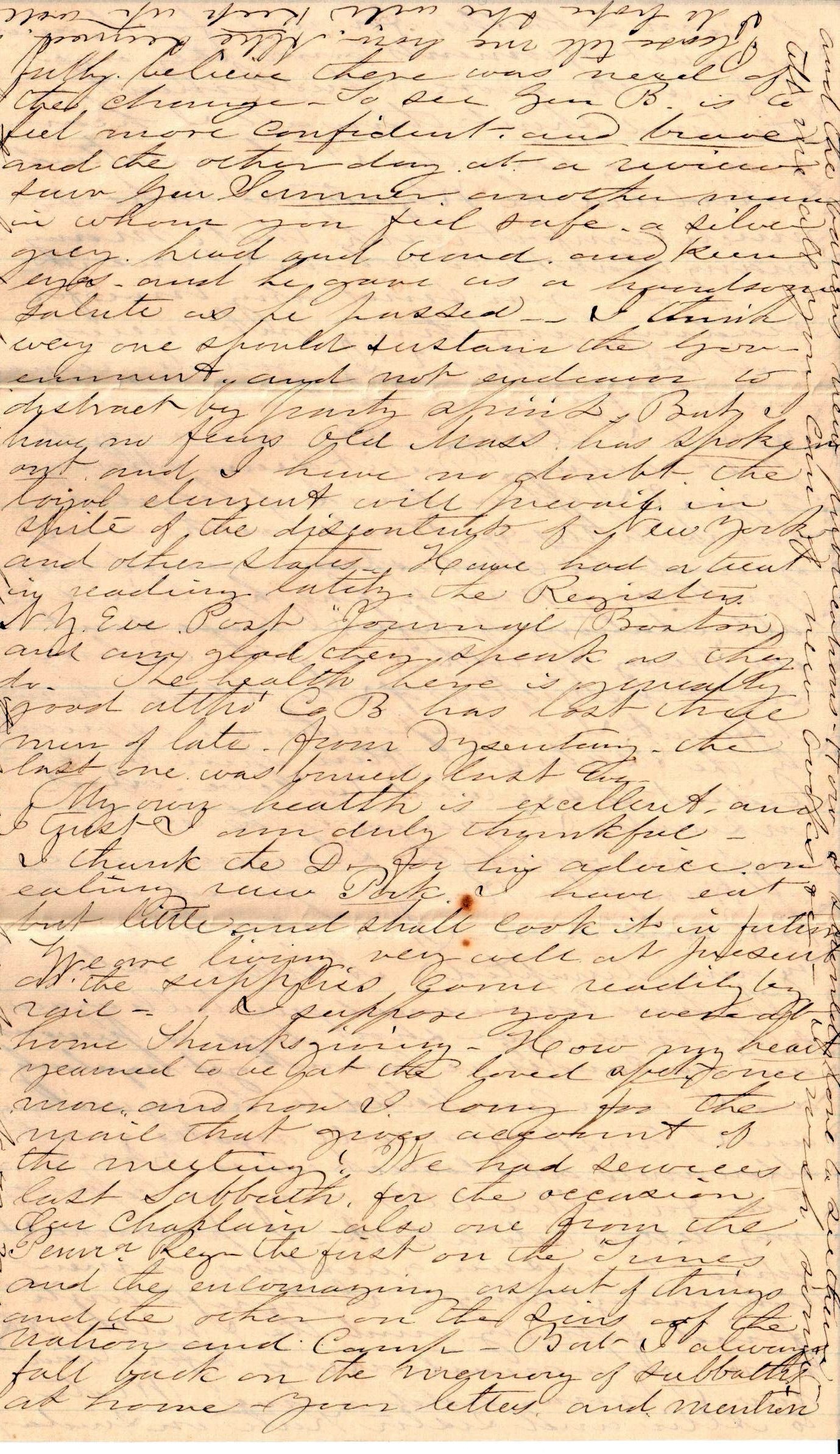 Jerome to "Sister" Abbie, December 2, 1862