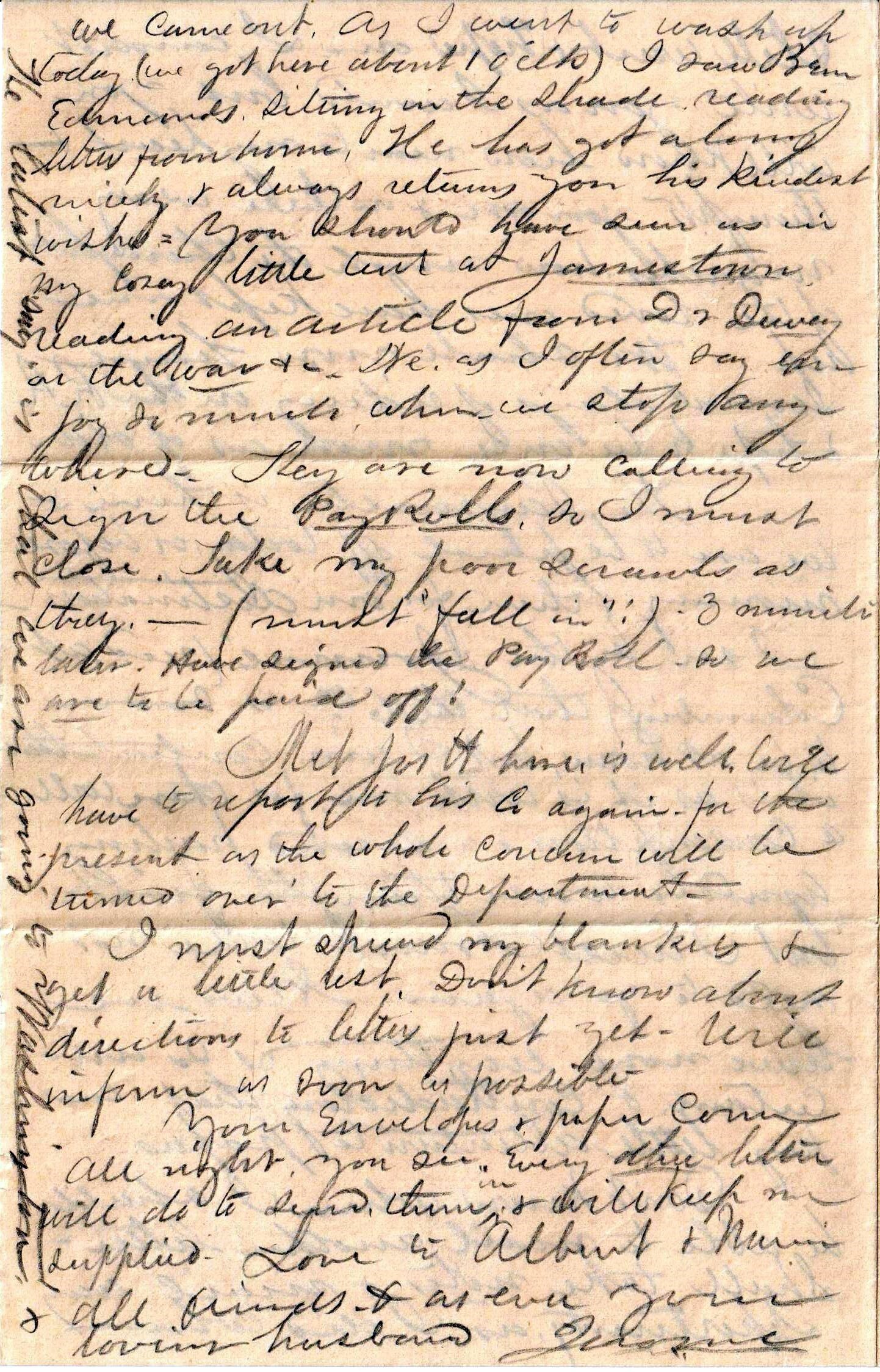 Jerome to Alllie, June 6, 1863