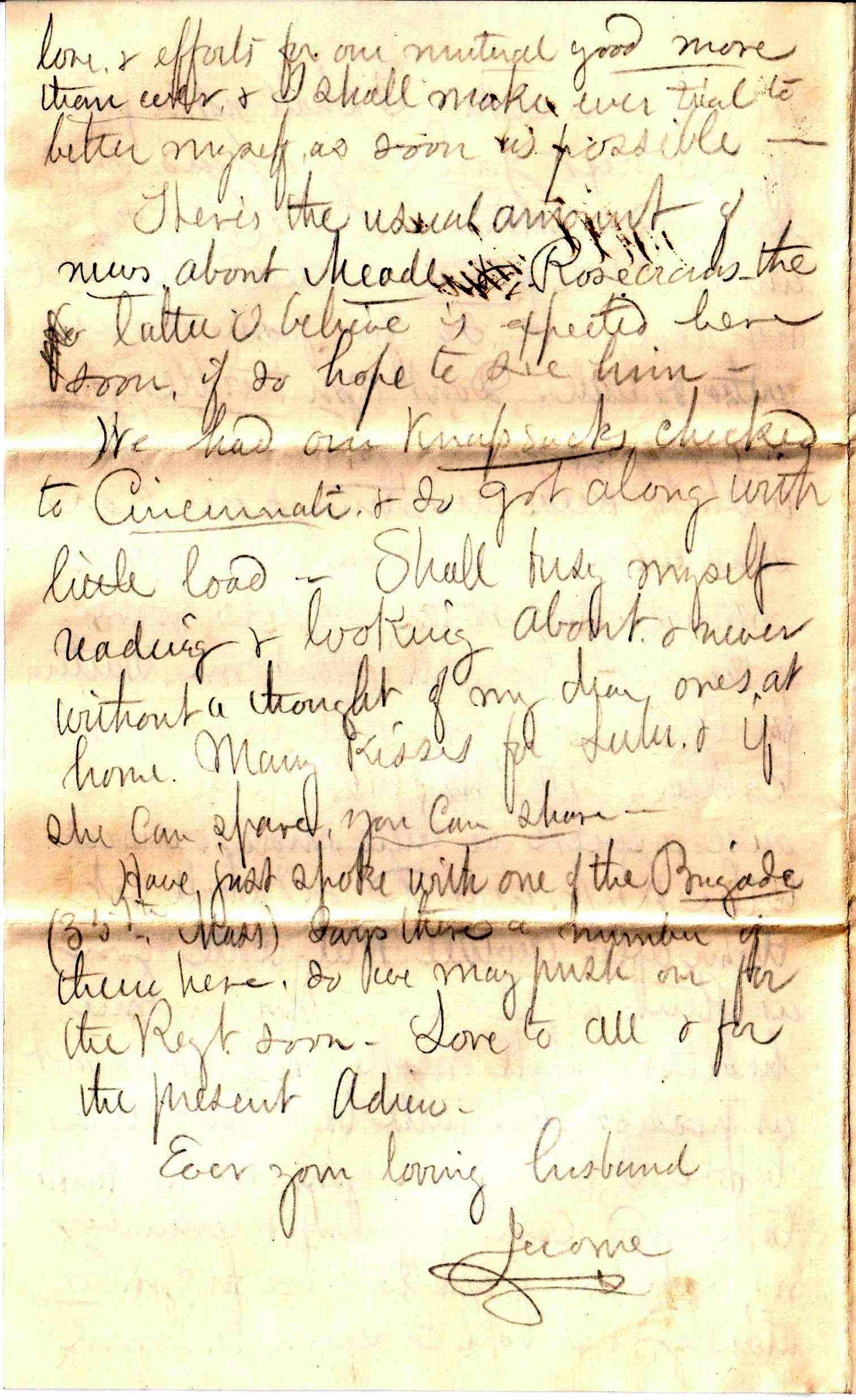 Jerome to Allie, October 22, 1863