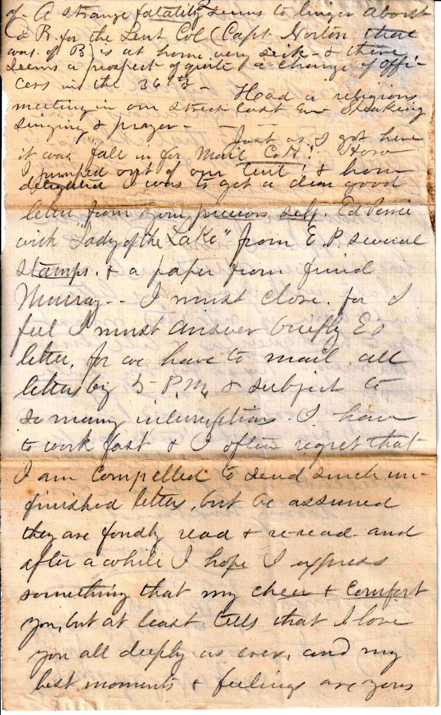 Jerome to Allie, February 26, 1863