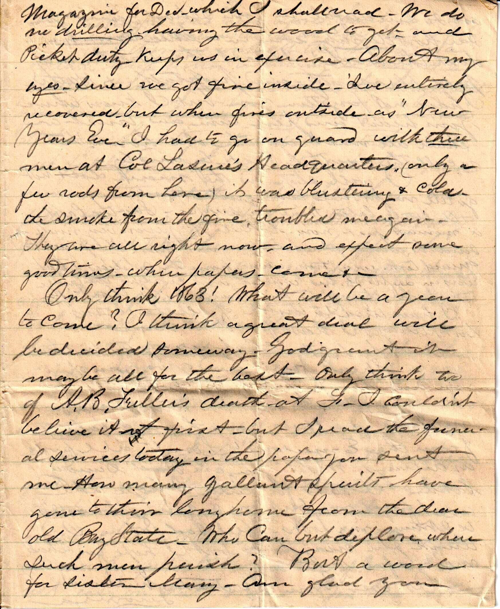 Jerome to Allie, Probably January, 1863