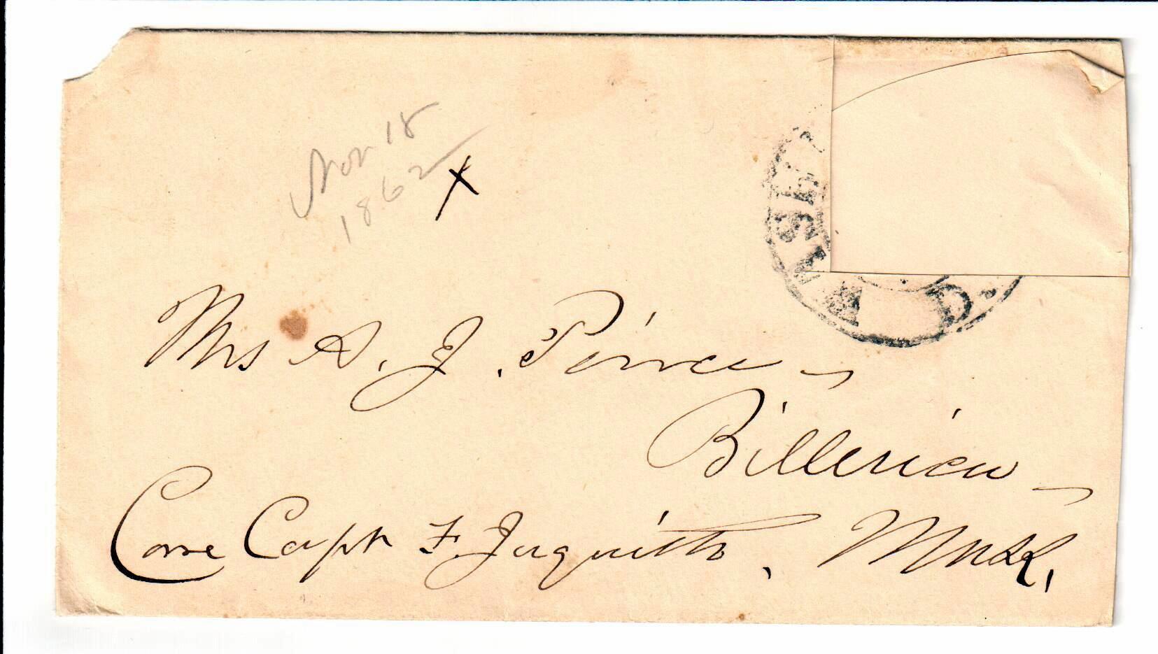 Jerome to Allie, November 18, 1862