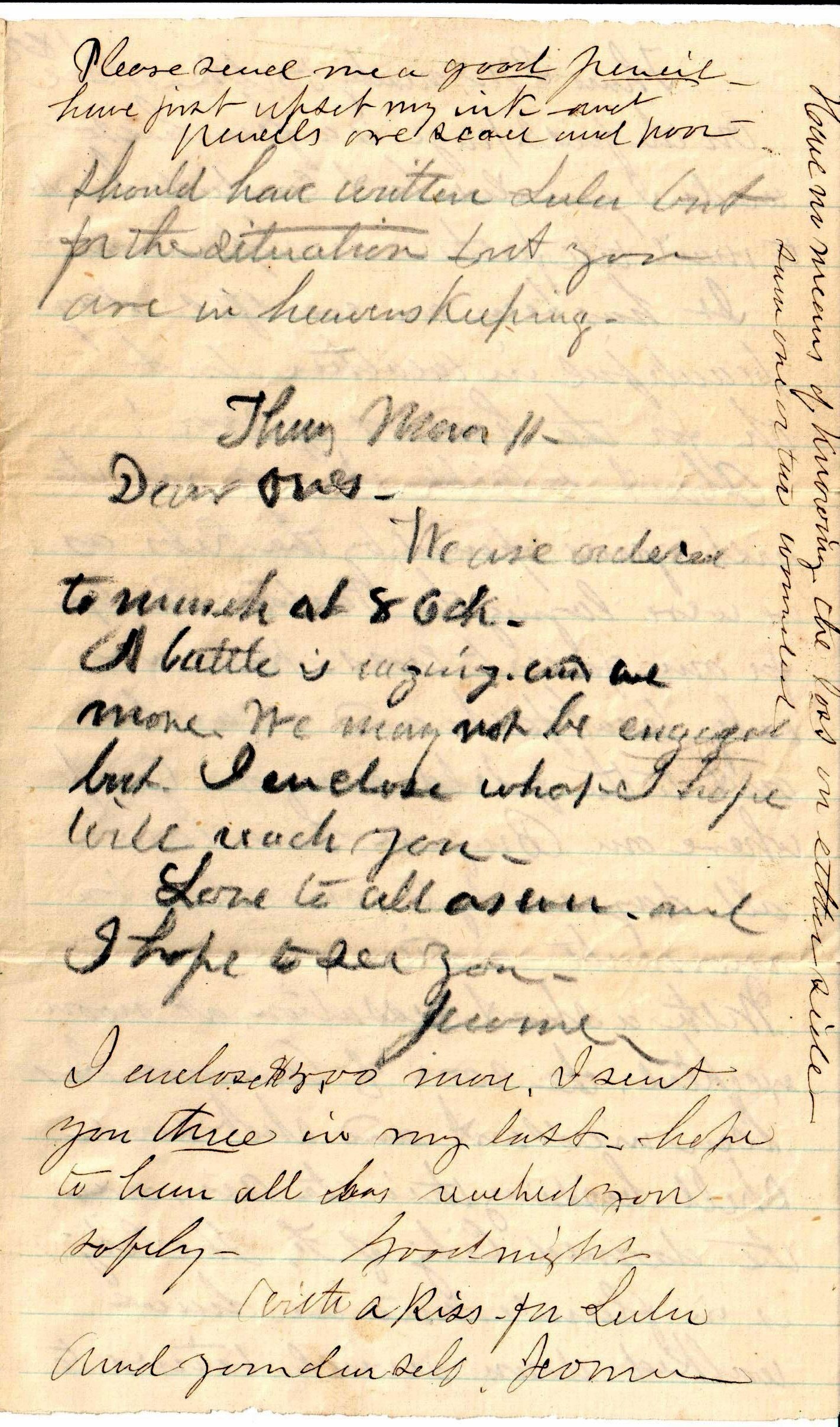 Jerome to Allie, December 11, 1862