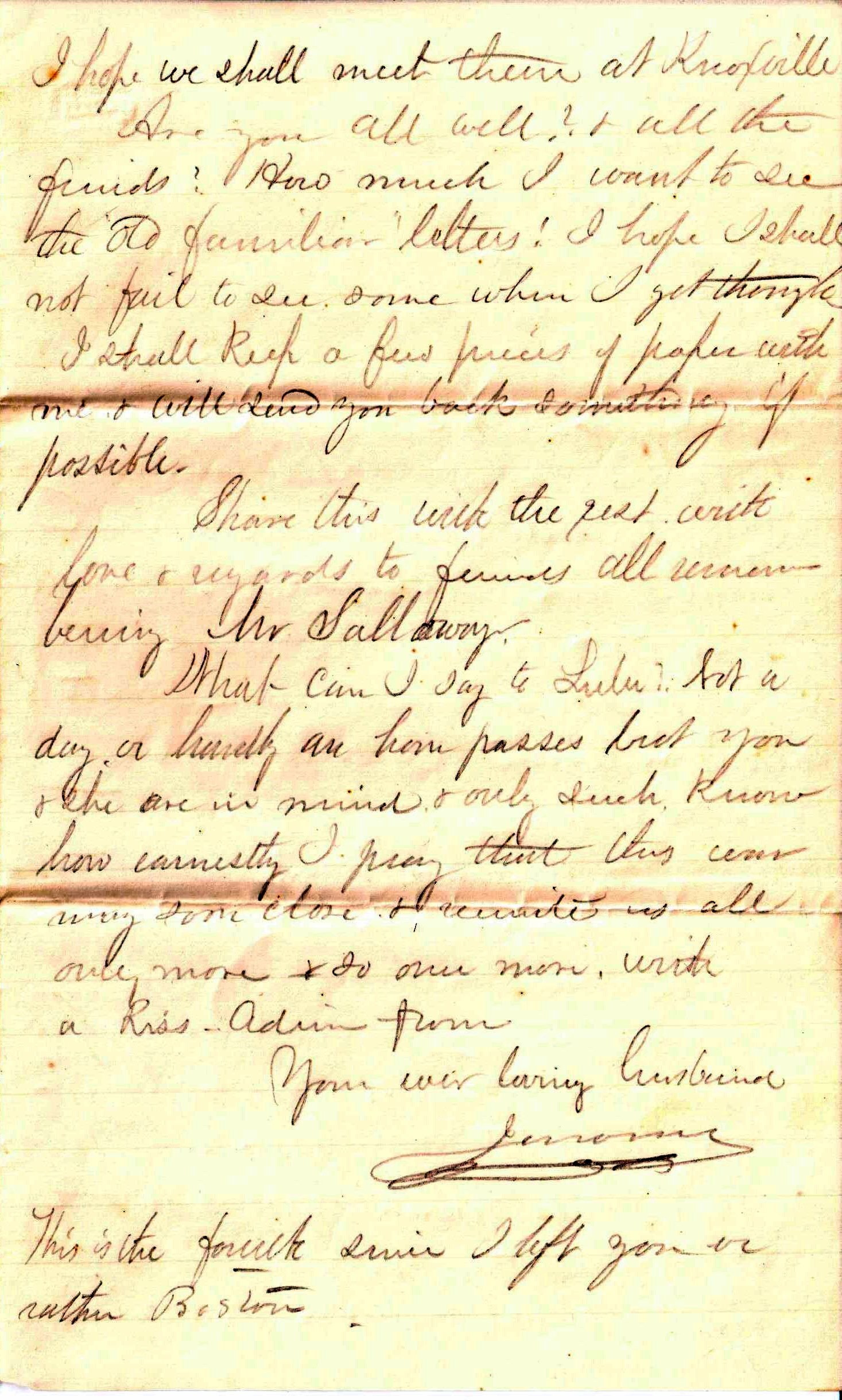 Jerome to Allie, October 31, 1863