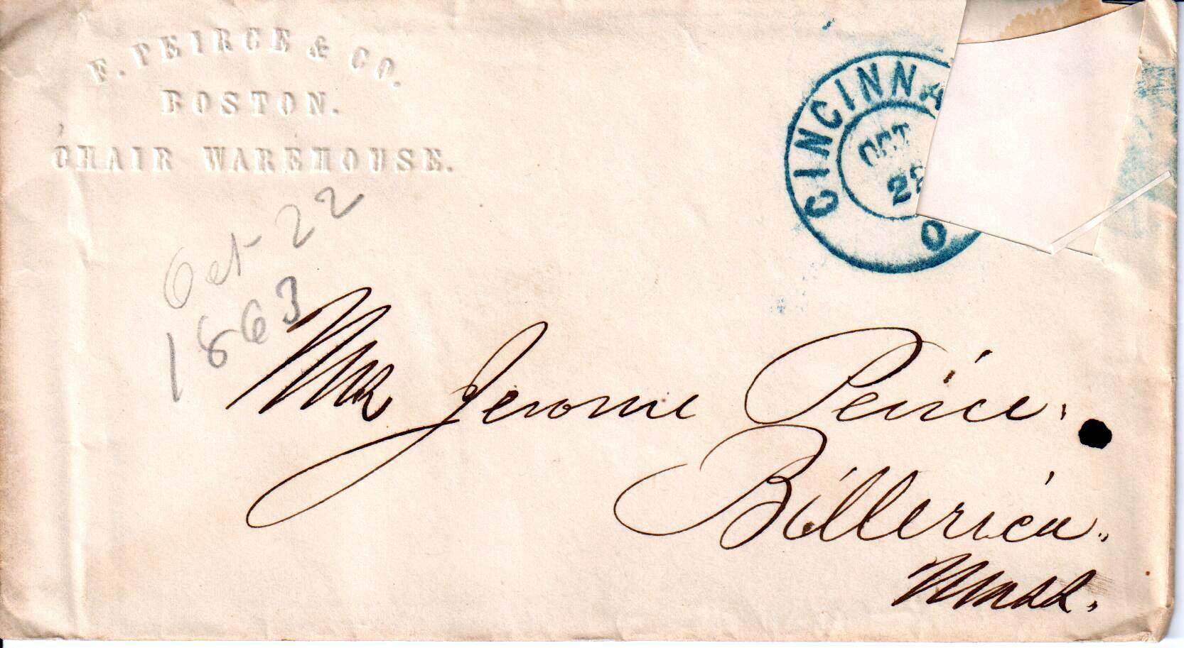 Jerome to Allie, October 22, 1863