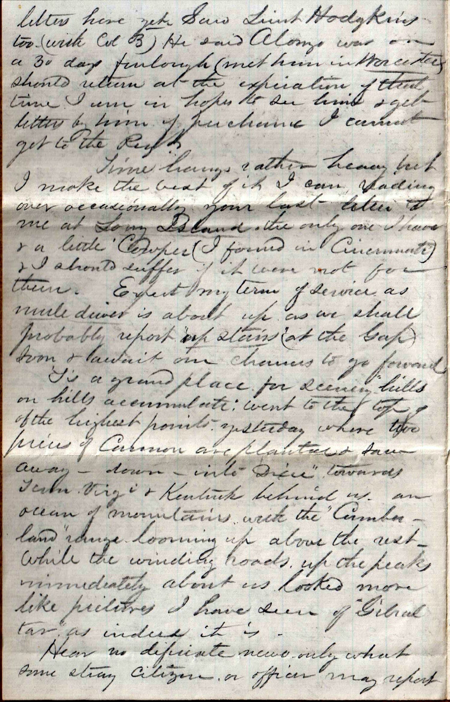 Jerome to Allie, November 19, 1863