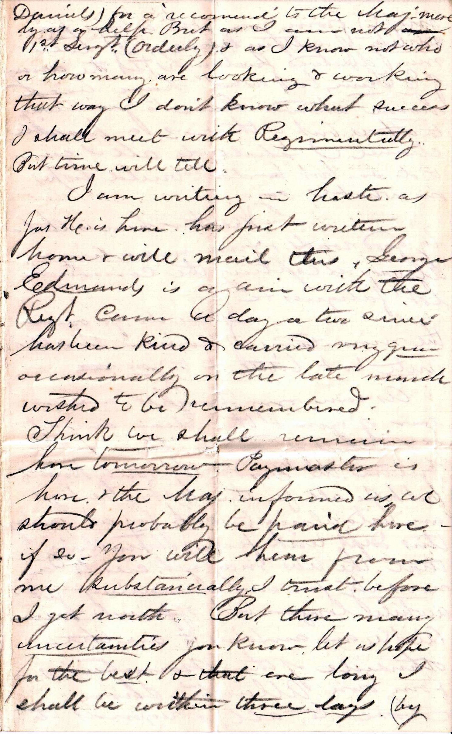 Jerome to Allie, March 19, 1864