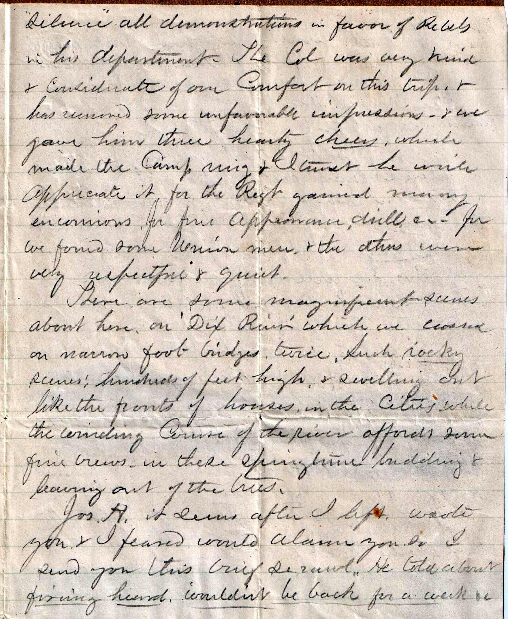 Jerome to Allie, April 24, 1863