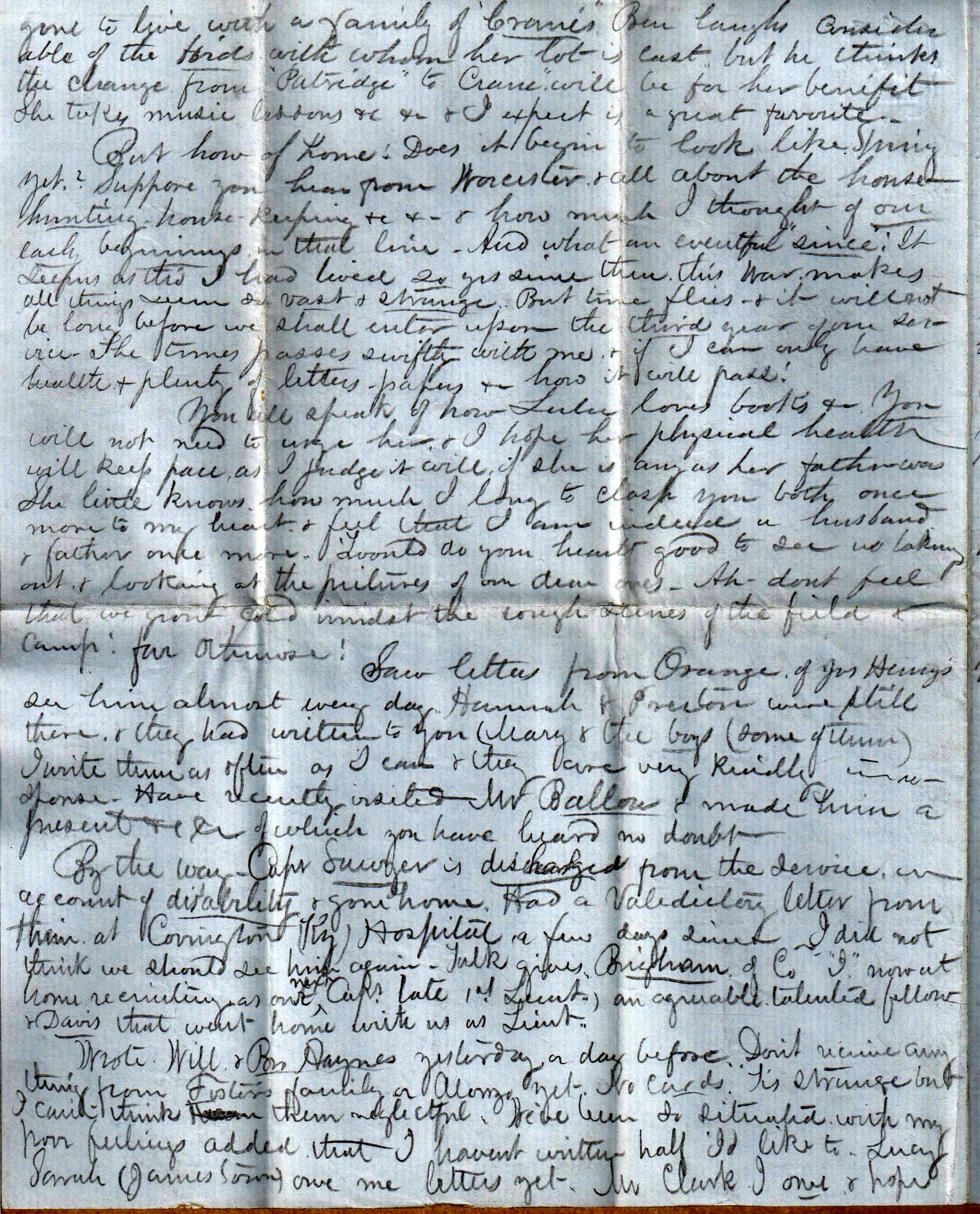 Jerome to Allie and Lulu, March 11, 1864