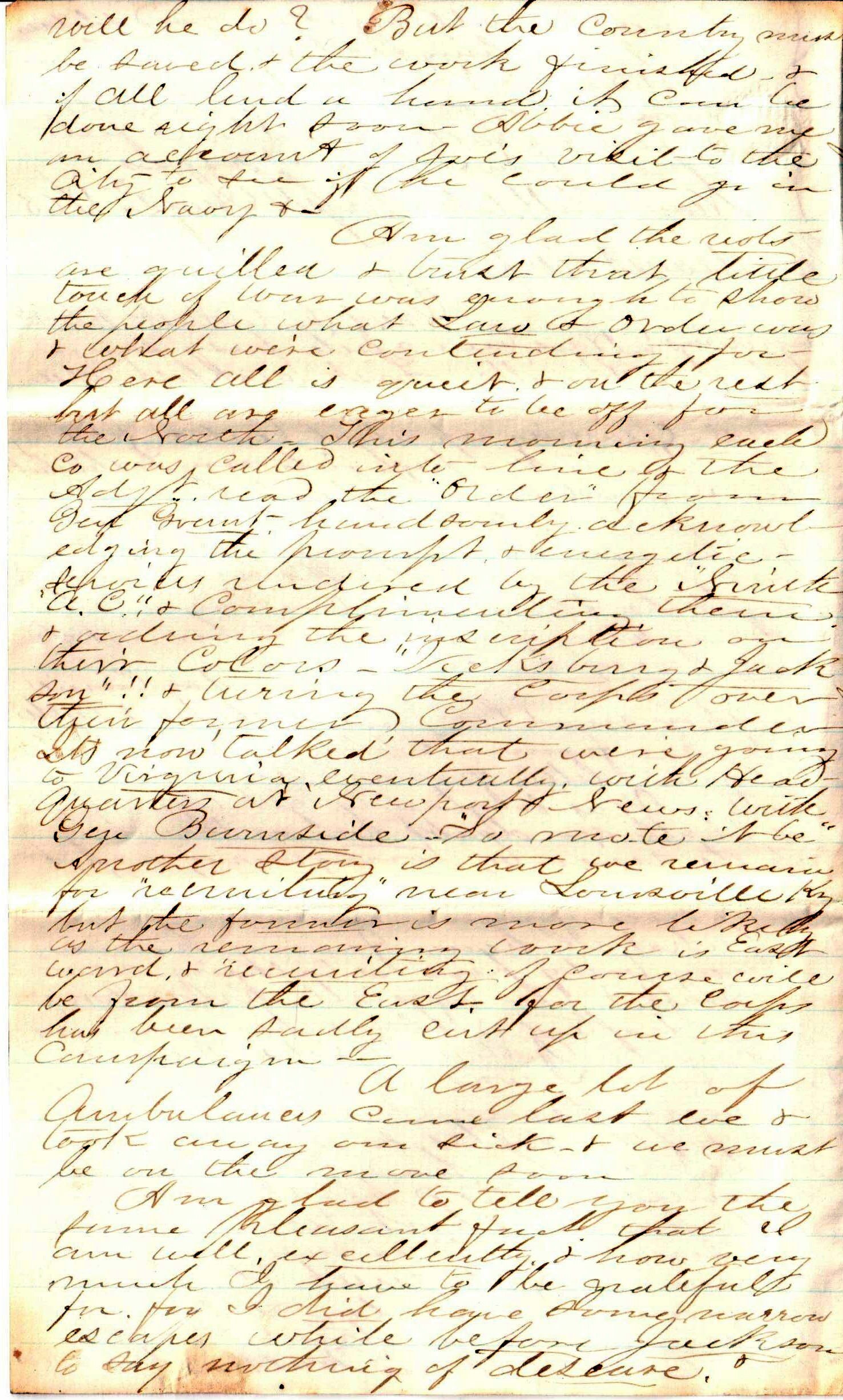 Jerome to Allie, August 2, 1863