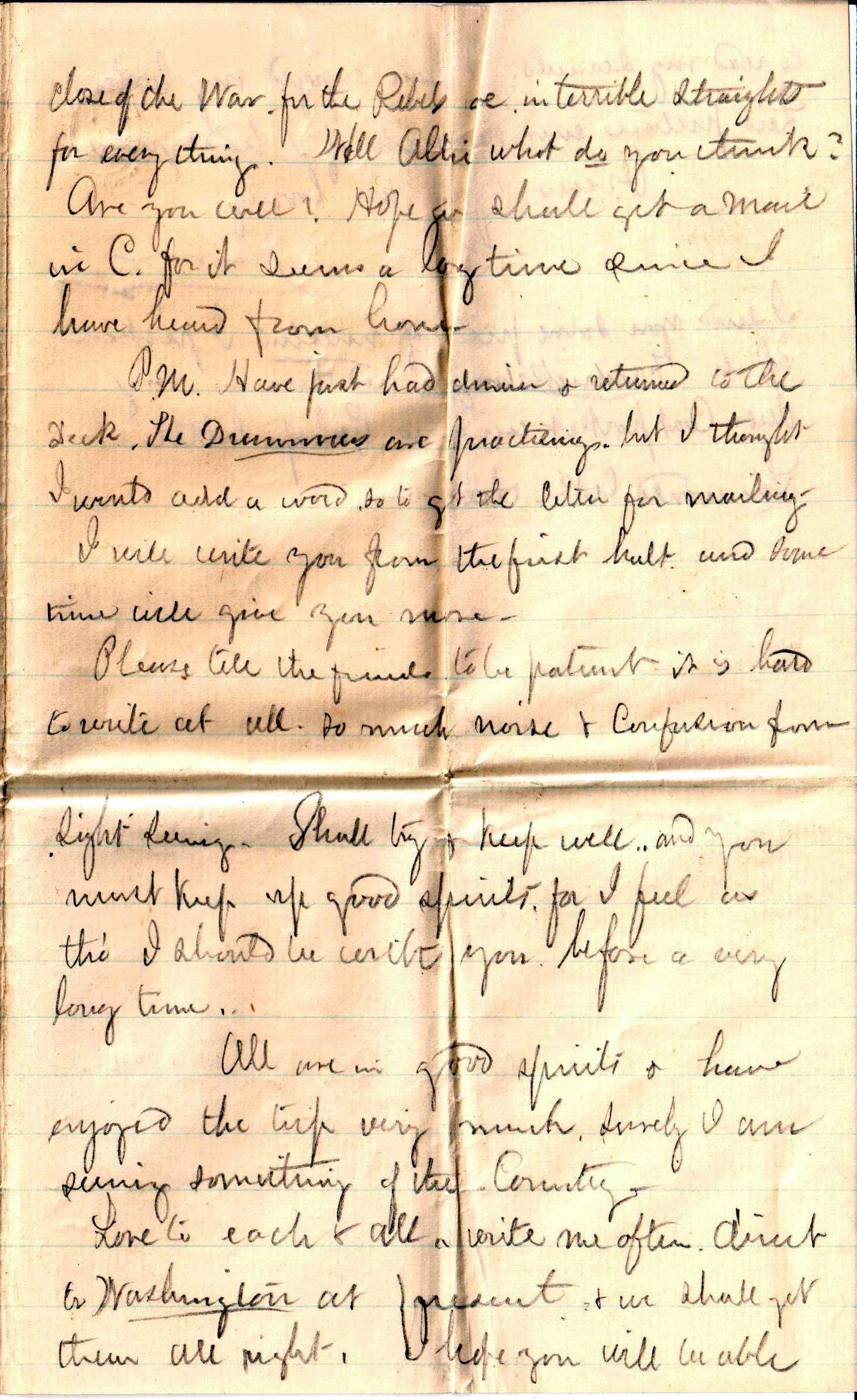 Jerome To Allie, March 22-27, 1863