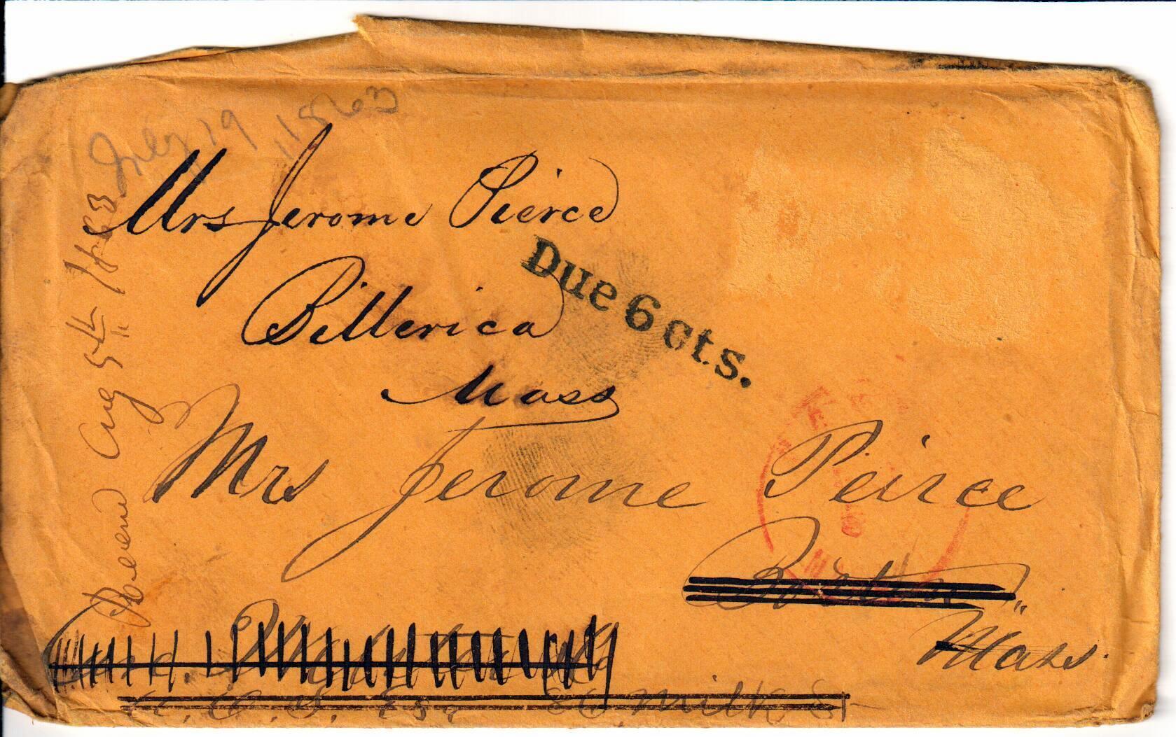 Jerome to Allie, July 19, 1863