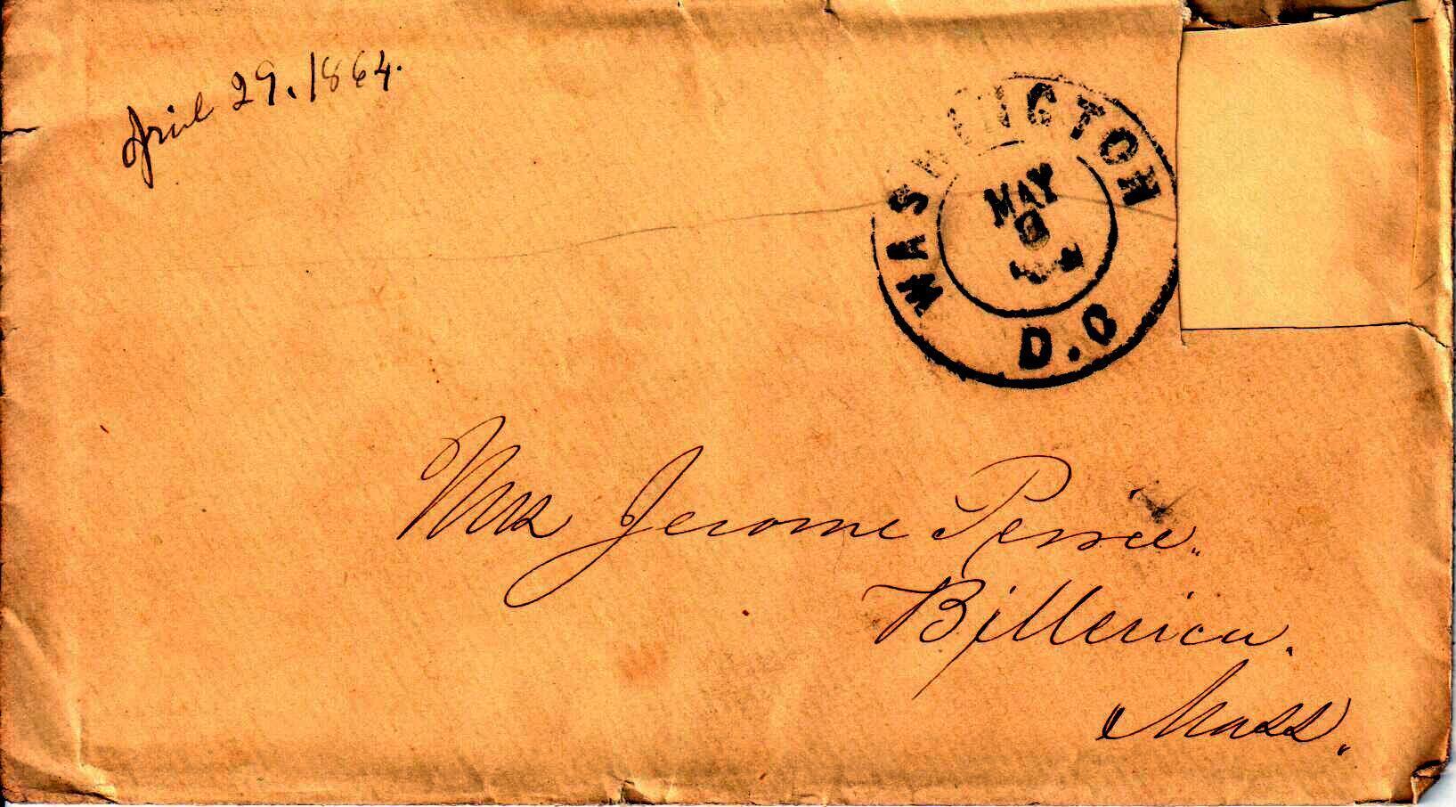 Jerome to Allie, April 27, 1864