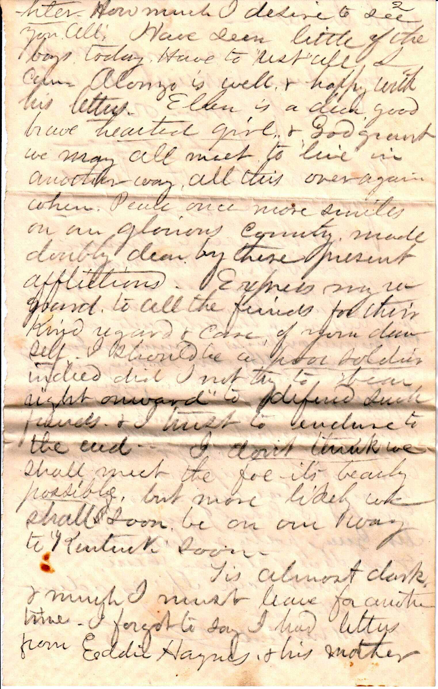 Jerome to Allie, July 5, 1863