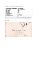 Not indicated to Mrs. Jerome Pierce (Instead of Peirce), Not indicated