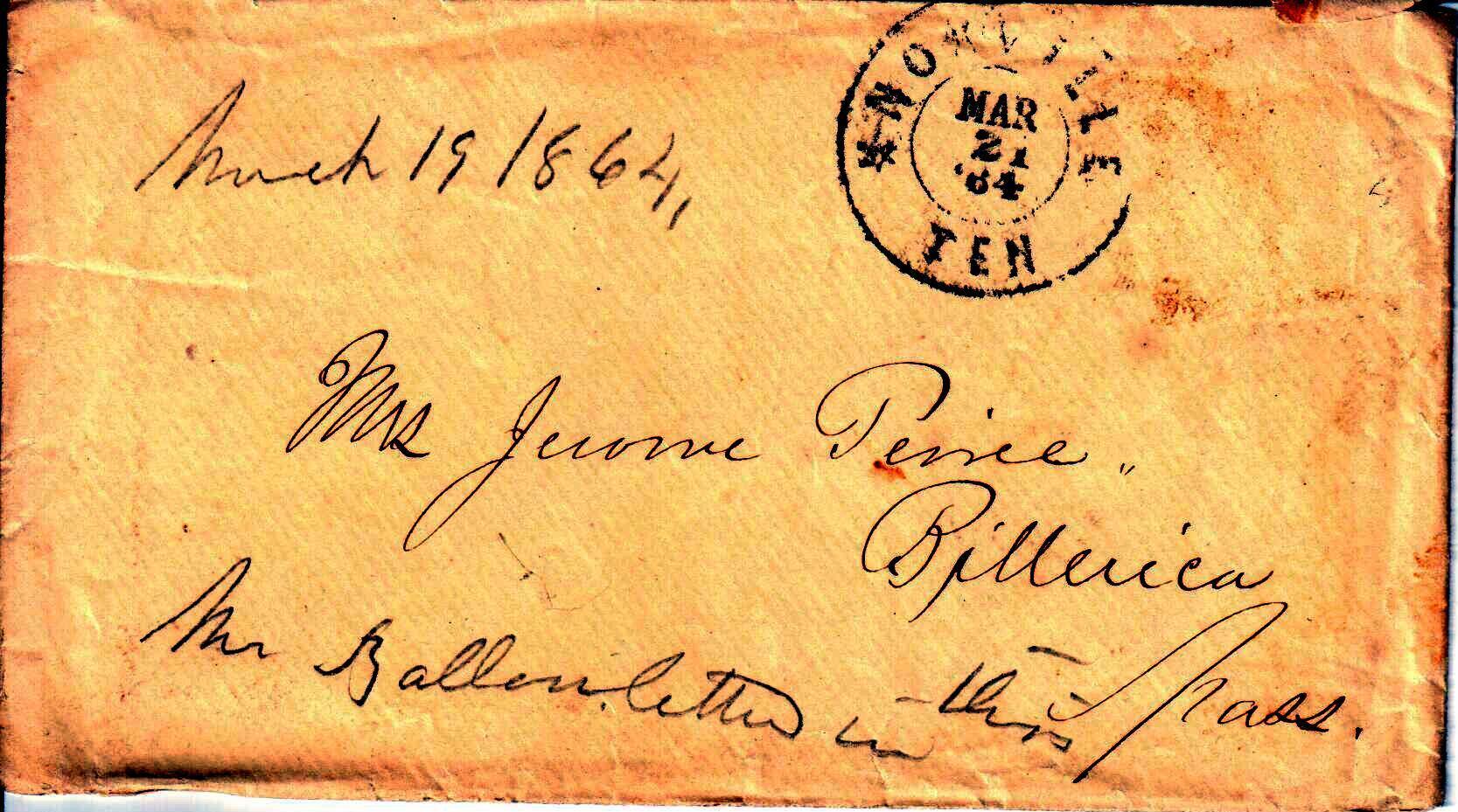 Jerome to Allie, March 19, 1864