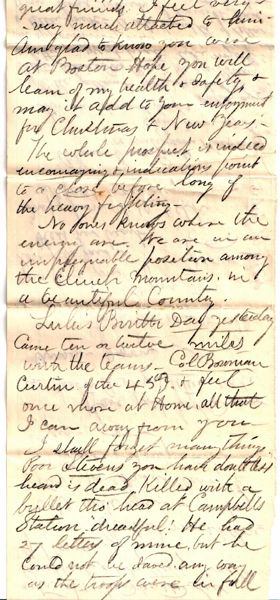 Jerome to Allie, December 27, 1863