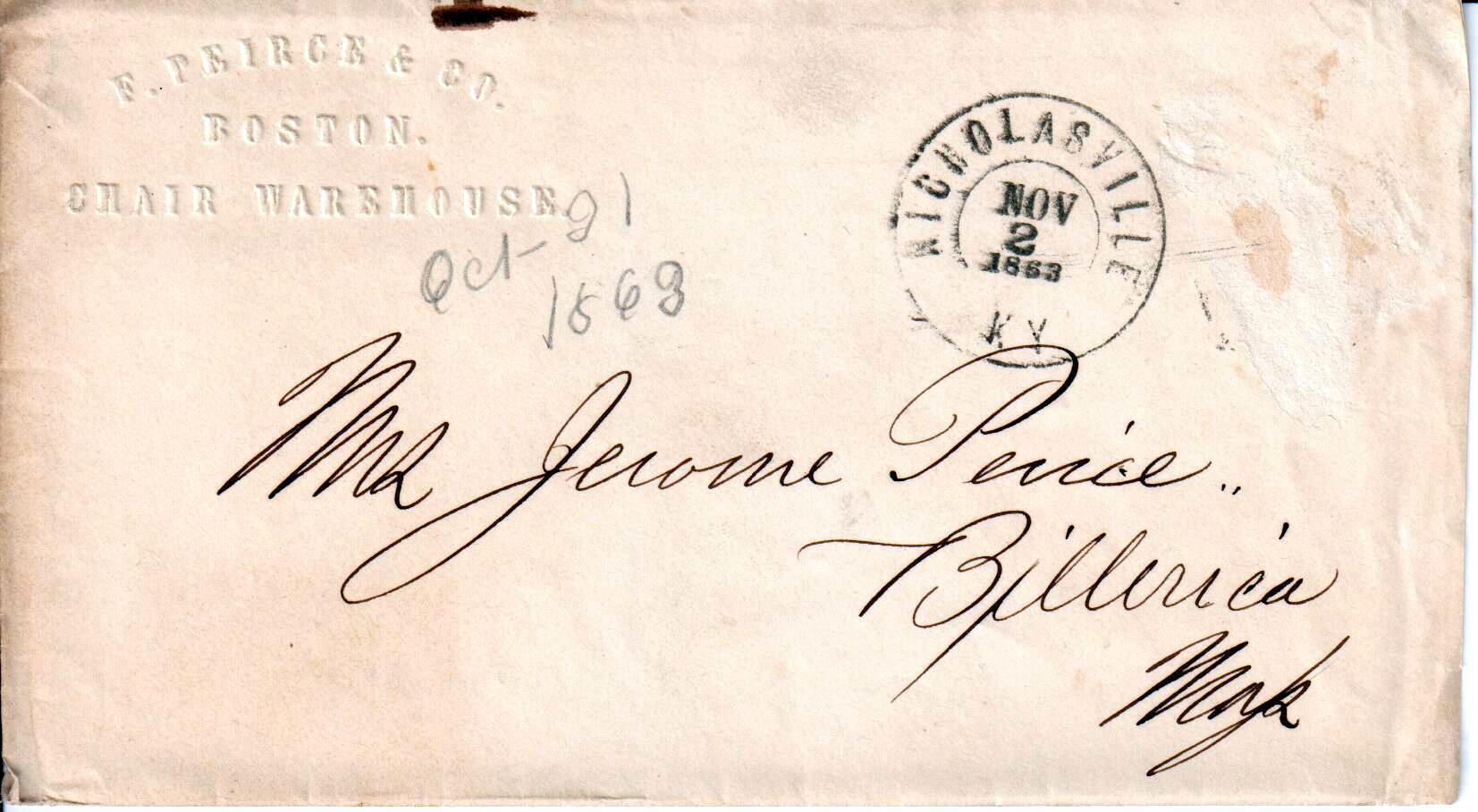 Jerome to Allie, October 31, 1863