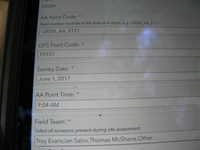 GRSM Accuracy Assessment. Plot Code: GRSM_AA_0151_1