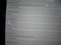 GRSM Accuracy Assessment. Plot Code: GRSM_AA_0041_1
