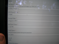 GRSM Accuracy Assessment. Plot Code: GRSM_AA_0040_1