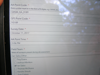 GRSM Accuracy Assessment. Plot Code: GRSM_AA_0189_1