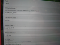 GRSM Accuracy Assessment. Plot Code: GRSM_AA_0739_1