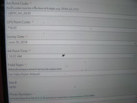 GRSM Accuracy Assessment. Plot Code: GRSM_AA_0630_1