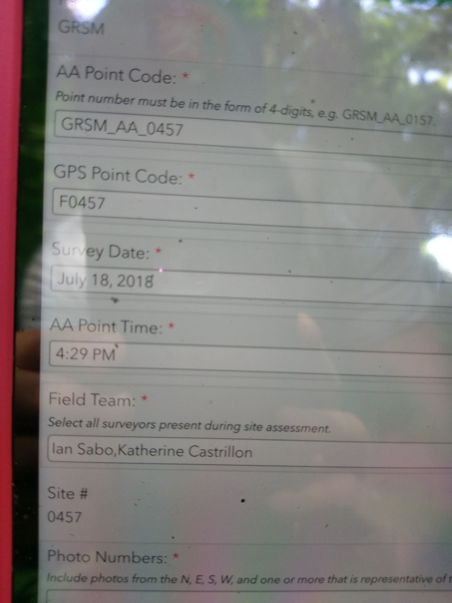 Plot Code: GRSM_AA_0457_1