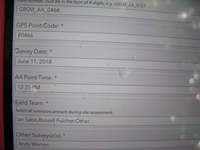 GRSM Accuracy Assessment. Plot Code: GRSM_AA_0466_1