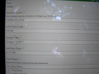 GRSM Accuracy Assessment. Plot Code: GRSM_AA_0156_1