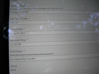 GRSM Accuracy Assessment. Plot Code: GRSM_AA_0074_1