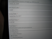 GRSM Accuracy Assessment. Plot Code: GRSM_AA_0289_1