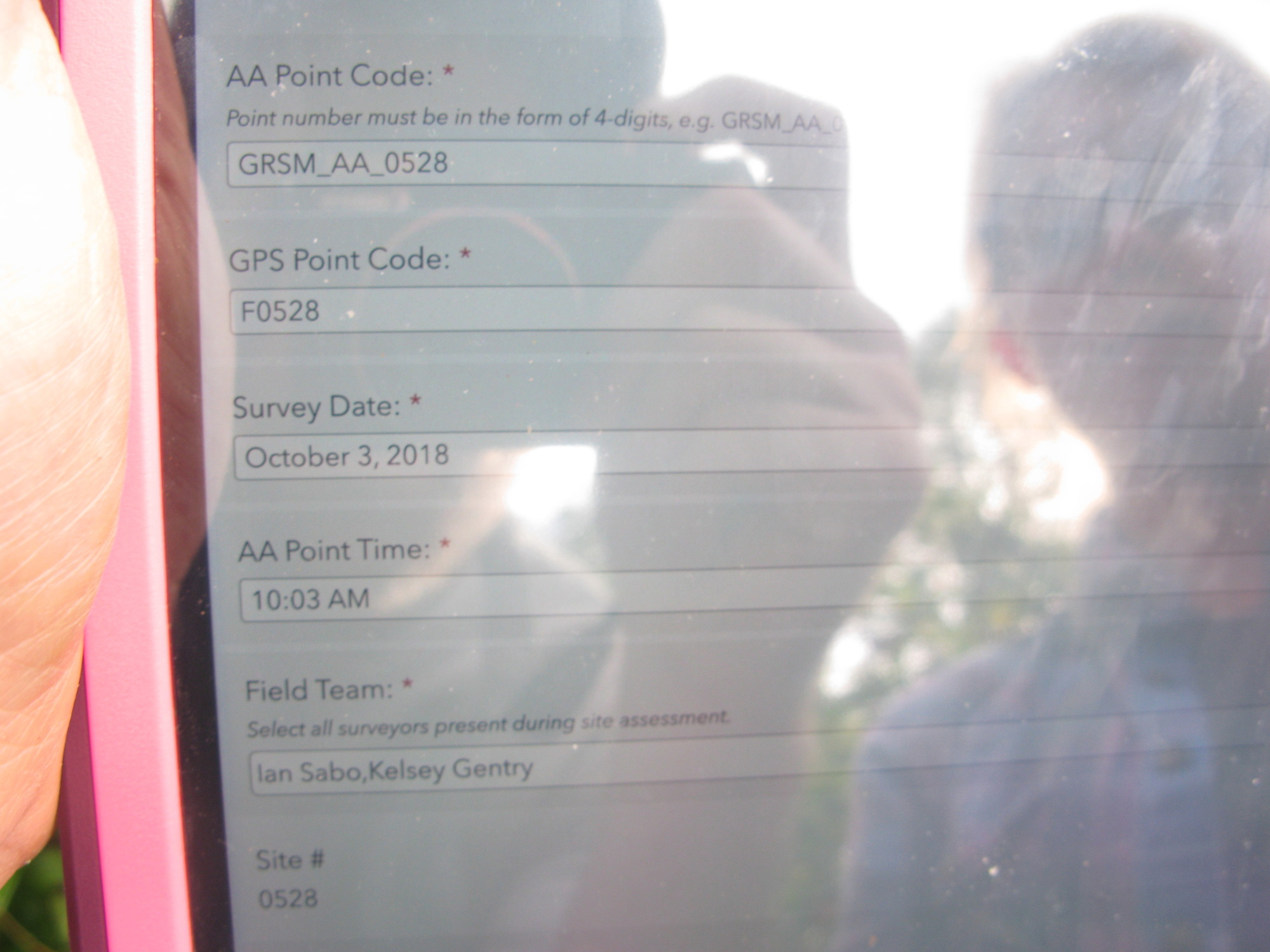 GRSM Accuracy Assessment. Plot Code: GRSM_AA_0528_1