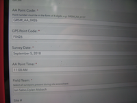 GRSM Accuracy Assessment. Plot Code: GRSM_AA_0426_1
