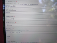 GRSM Accuracy Assessment. Plot Code: GRSM_AA_0493_1