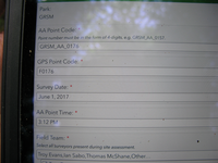 GRSM Accuracy Assessment. Plot Code: GRSM_AA_0176_1