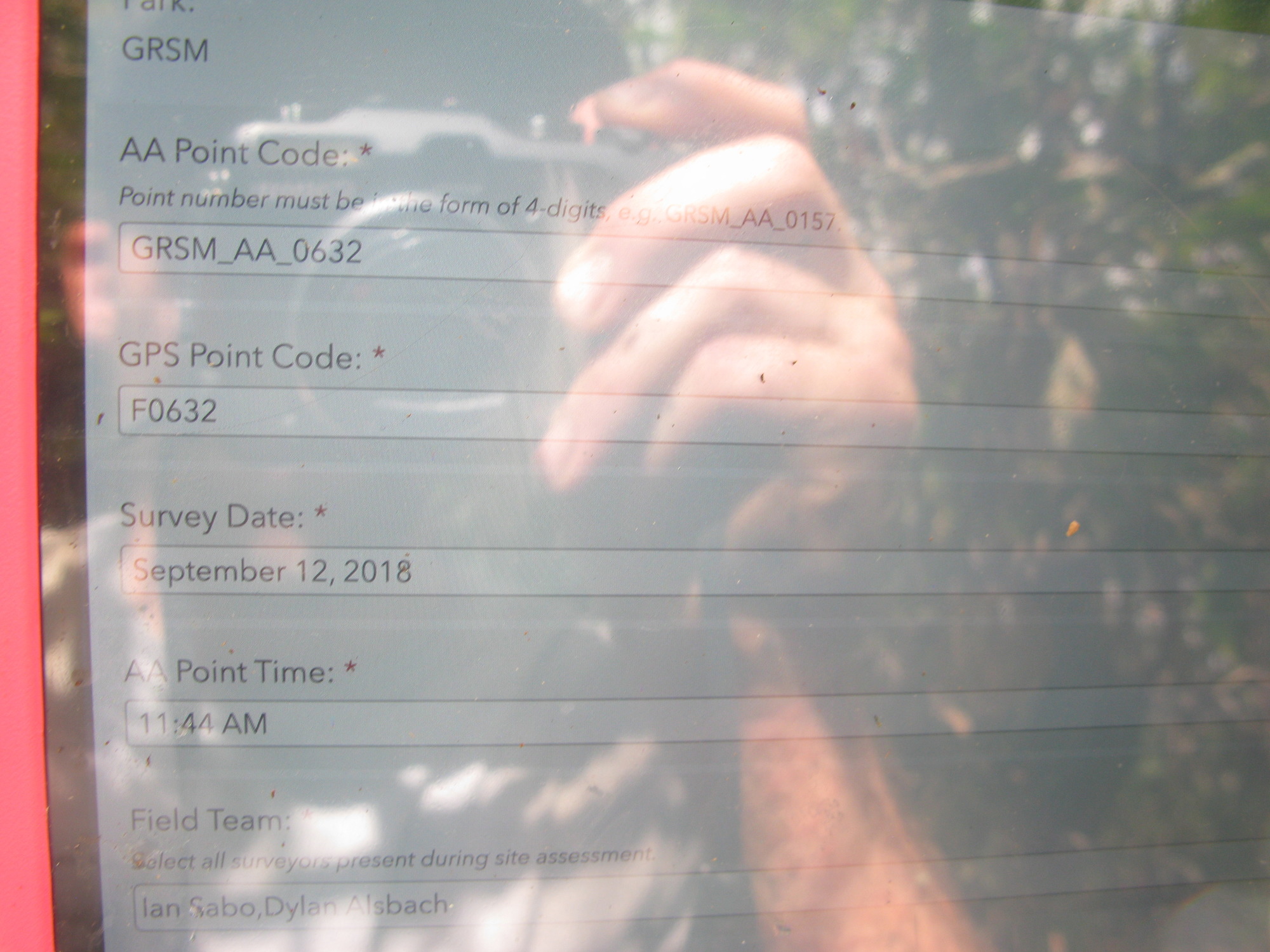 GRSM Accuracy Assessment. Plot Code: GRSM_AA_0632_1