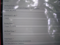 GRSM Accuracy Assessment. Plot Code: GRSM_AA_0422_1