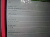 GRSM Accuracy Assessment. Plot Code: GRSM_AA_0485_1