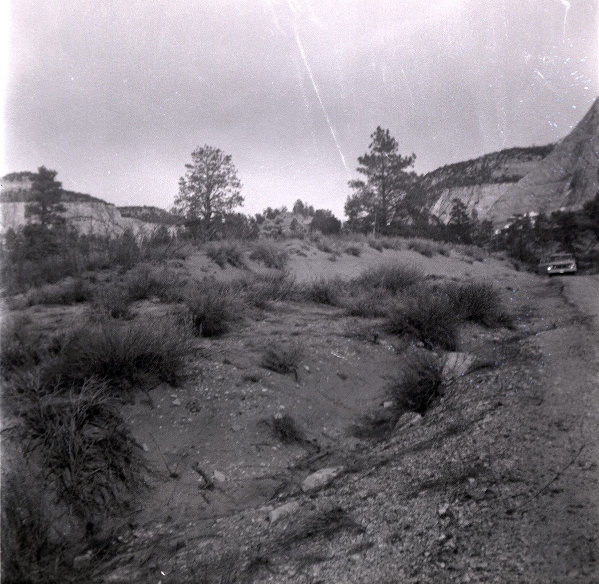East side road repair and turn out construction.