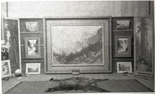 Only photographs available of original Thomas Hill studio interior. copied by Robert Barbee