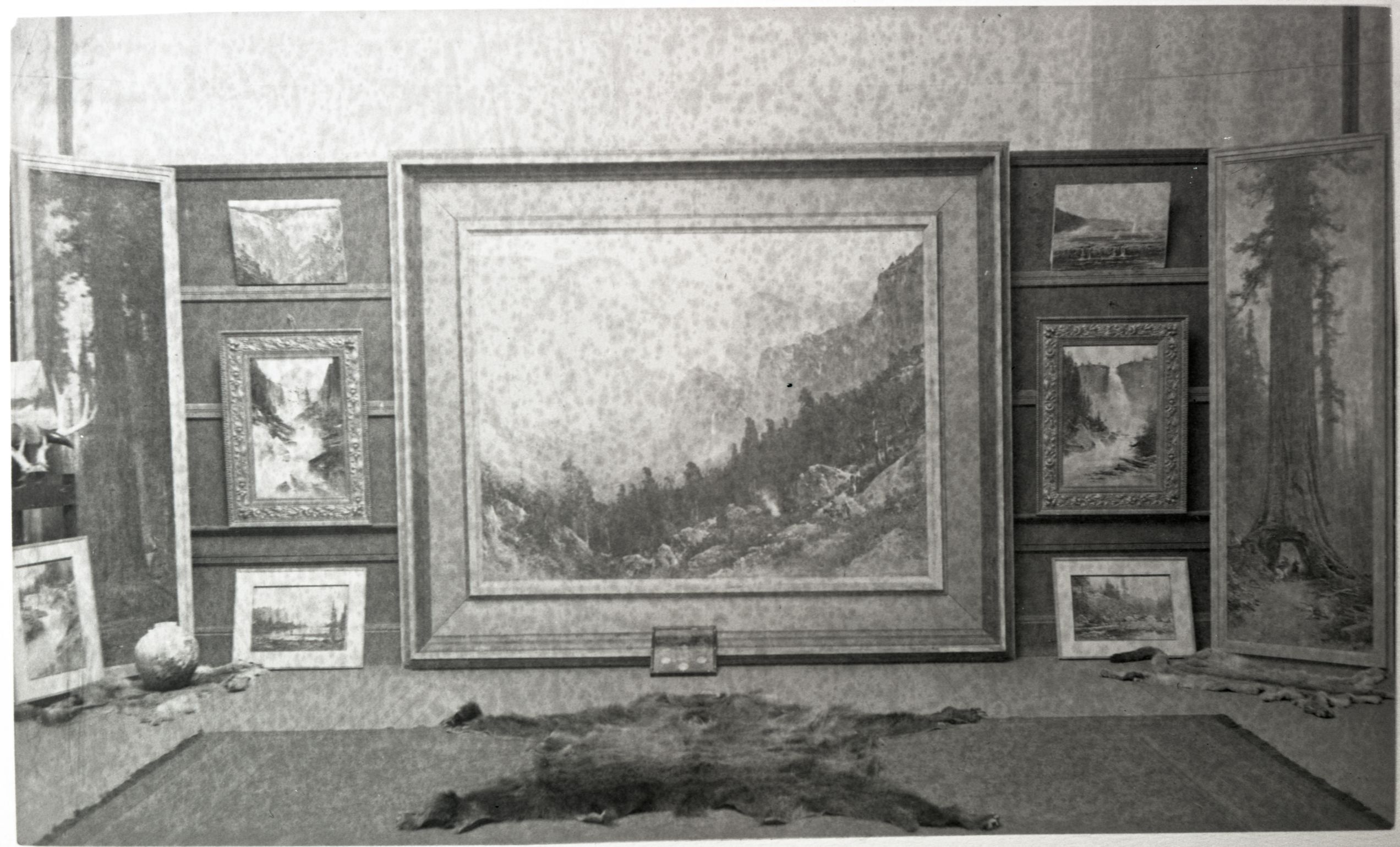 Only photographs available of original Thomas Hill studio interior. copied by Robert Barbee