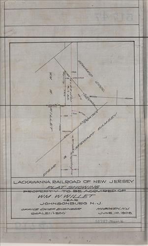51747.LB--Maps of various properties acquired--Johnsonburg, NJ [1908.06.xx]