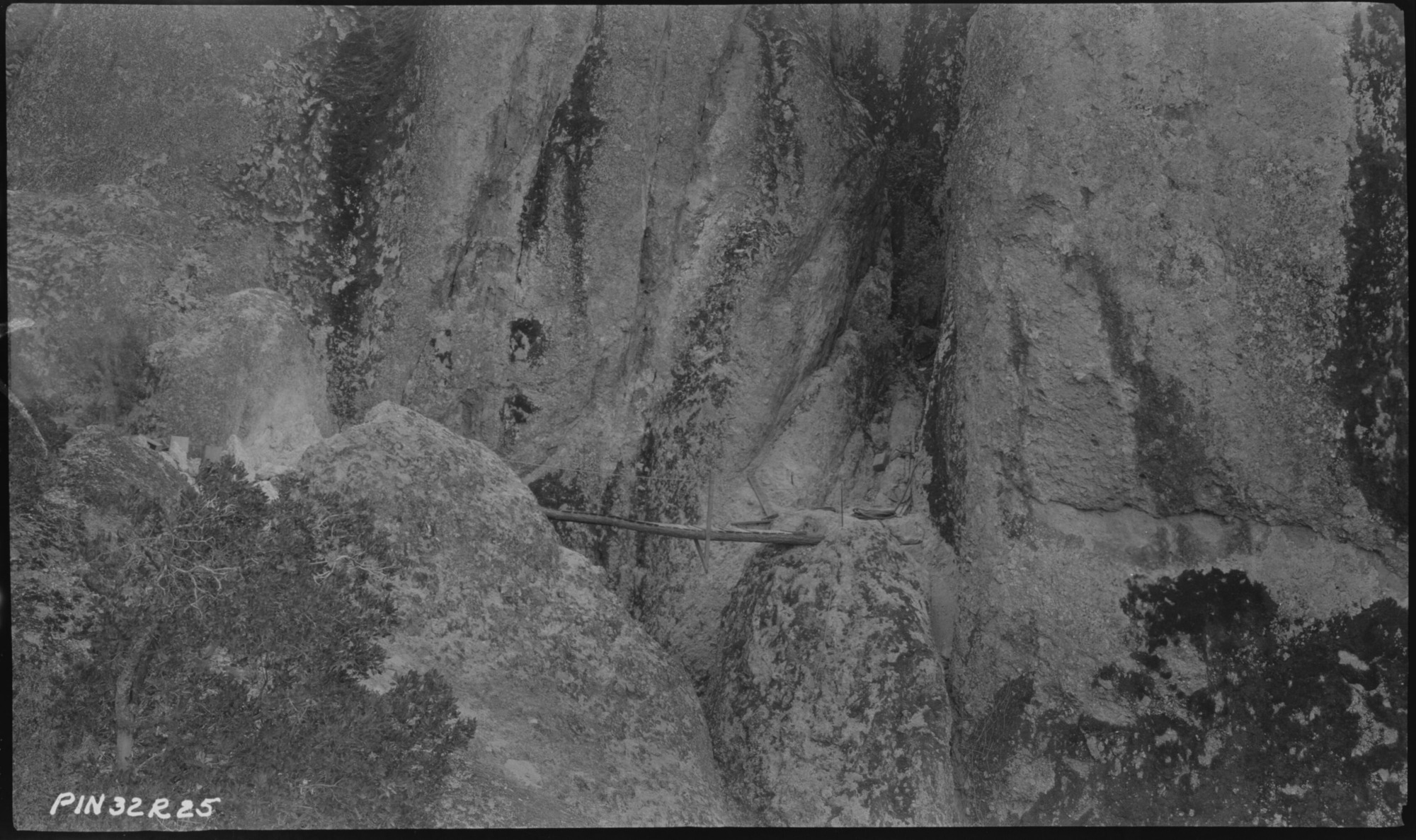 Temporary High Peaks Tunnel Trail Foot Bridge