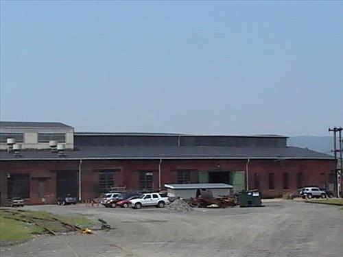Locomotive Shop Rubber Roof System Before Replacement December 2008