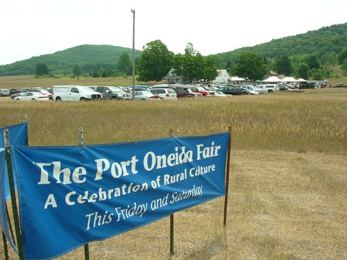 PO Fair, sign, parking, Dechow farm